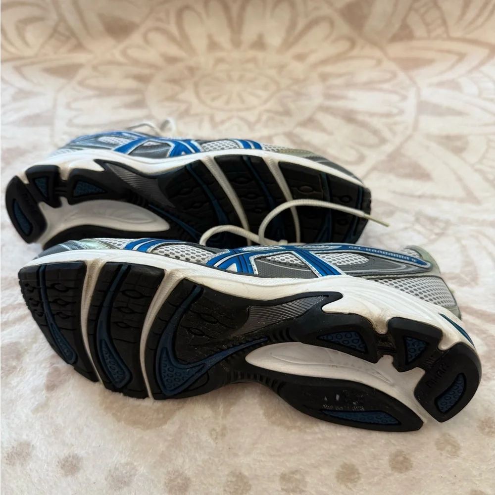 Asics Gel 1140 Sz 6 Women White Blue Running Shoes - Picture 6 of 6